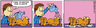 Illustration for article titled Garfield Without Garfield’s Thought Balloons is a twist on a twist on the comic strip